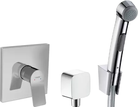 Гигиенический душ Hansgrohe 32128000 со смесителем 75615000