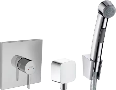 Гигиенический душ Hansgrohe 32128000 со смесителем 76615000