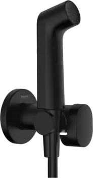 Гигиенический душ Hansgrohe Bidette S 1jet 29232670 со смесителем, матовый черный