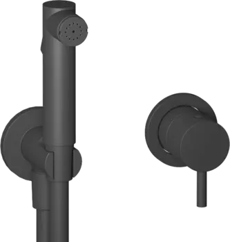 Гигиенический душ IB Rubinetterie Milanotorino KMT305NP С ВНУТРЕННЕЙ ЧАСТЬЮ, matt black