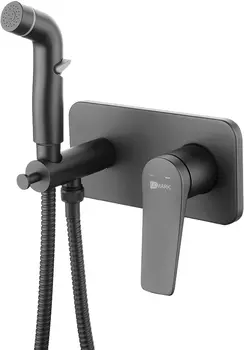 Гигиенический душ Lemark Bronx LM3720BL со смесителем, С ВНУТРЕННЕЙ ЧАСТЬЮ, черный