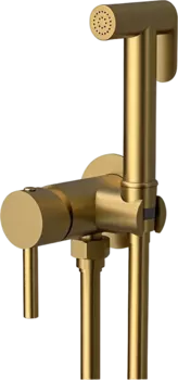 Гигиенический душ Raiber Graceful RPG-009 матовое золото, С ВНУТРЕННЕЙ ЧАСТЬЮ