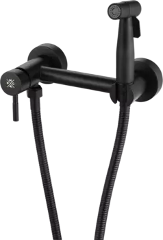 Гигиенический душ РМС Sus129 SUS129BL-5-2 со смесителем, черный