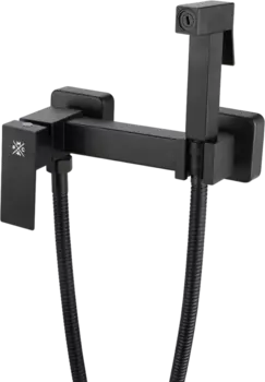 Гигиенический душ РМС Sus129 SUS129BL-6-2 со смесителем С ВНУТРЕННЕЙ ЧАСТЬЮ, черный