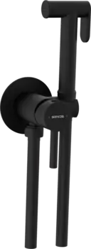 Гигиенический душ Sancos Start SC1001MB, со смесителем, С ВНУТРЕННЕЙ ЧАСТЬЮ, черный матовый