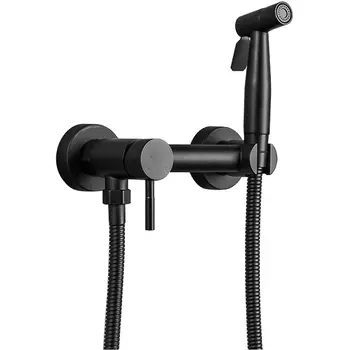 Гигиенический душ со смесителем Haiba HB5510-7, черный