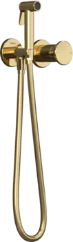 Гигиенический душ Teska Arte Tera T5537 со смесителем, С ВНУТРЕННЕЙ ЧАСТЬЮ, золото