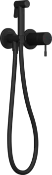 Гигиенический душ Teska Atlas Tera T5738 со смесителем, С ВНУТРЕННЕЙ ЧАСТЬЮ, черный матовый