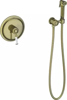Гигиенический душ Timo Arisa 5309/02SM со смесителем, С ВНУТРЕННЕЙ ЧАСТЬЮ, антик