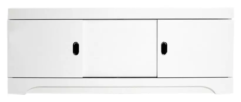 Экран Misty купе 150 см белая эмаль