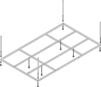 Каркас для ванны Cezares Plane Duo 190x145 PLANE_DUO-MF