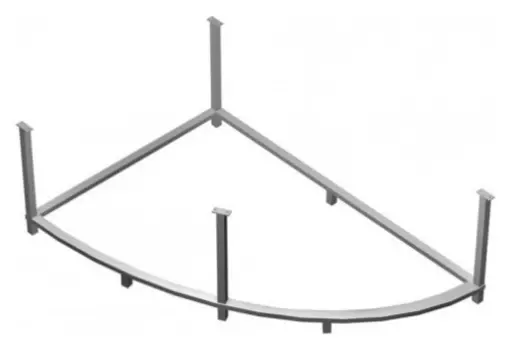 Каркас для ванны Jacob Delafon Presquile 145x145 SF045RU-NF
