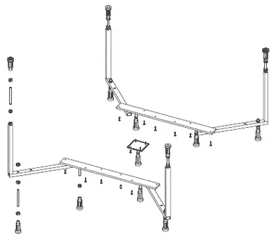 Каркас для ванны Riho Colorado D180 KMDR180