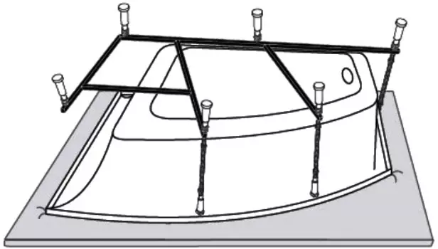 Каркас для ванны Vagnerplast Cavallo 160х90 VPK16090