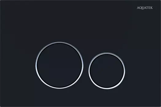 Кнопка смыва Акватек KDI-0000020 черная матовая