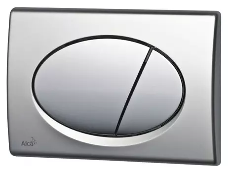 Кнопка смыва AlcaPlast ALCA хром матовый M72