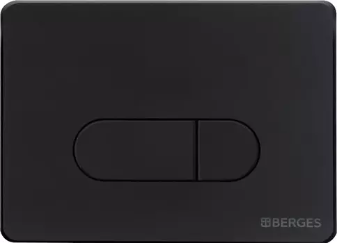 Кнопка смыва Berges Wasserhaus Novum D5 чёрный, матовый /040035