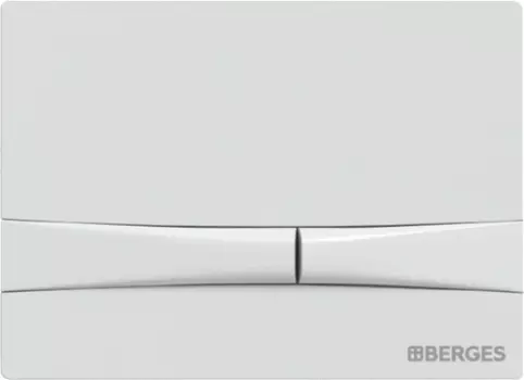 Кнопка смыва Berges Wasserhaus Novum F1 белый, глянец /040051