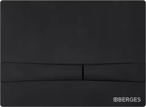 Кнопка смыва Berges Wasserhaus Novum F5 чёрный, матовый /040055