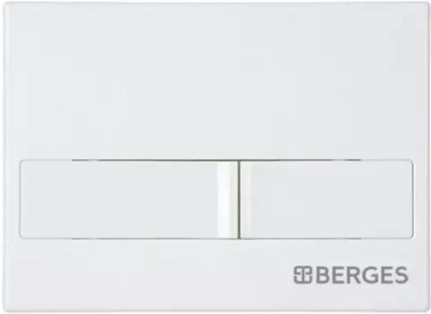 Кнопка смыва Berges Wasserhaus Novum L1 белый, глянец /040011