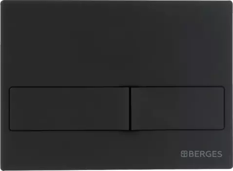Кнопка смыва Berges Wasserhaus Novum L5 чёрный, матовый /040015
