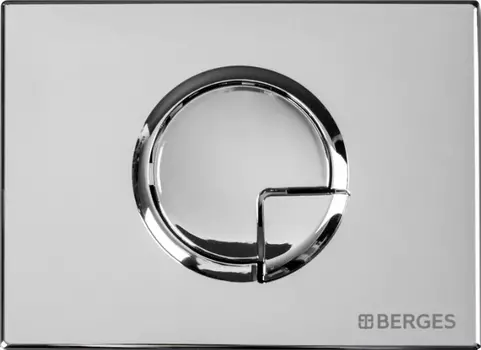 Кнопка смыва Berges Wasserhaus Novum R3 хром, глянец /040023