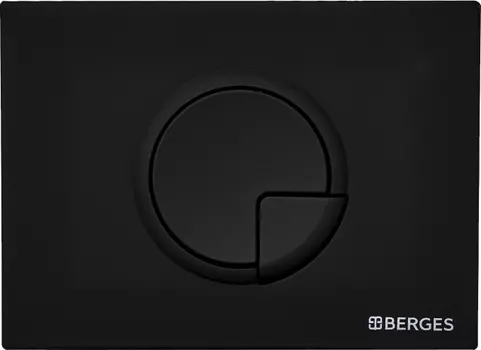 Кнопка смыва Berges Wasserhaus Novum R5 чёрный, матовый /040025