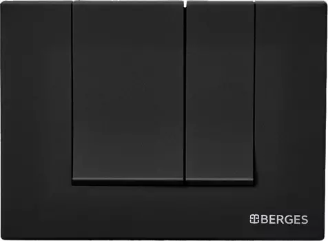 Кнопка смыва Berges Wasserhaus Novum S5 чёрный, матовый /040045