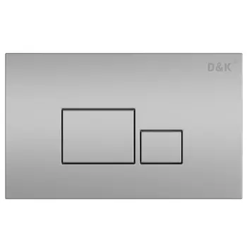 Кнопка смыва D&amp;K Quadro DB1519002 матовый хром