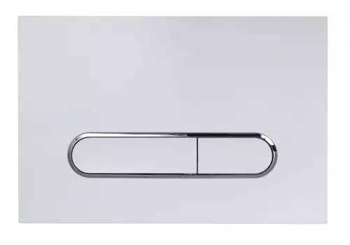 Кнопка смыва ESBANO FRAM ESINOVL17GW белая, глянцевая