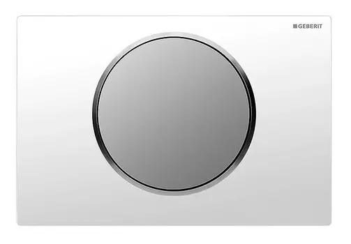 Кнопка смыва Geberit Sigma 10 белый / хром матовый 115.758.KL.5