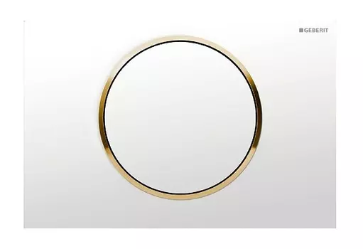 Кнопка смыва Geberit Sigma 10 белый / золото 115.758.KK.5