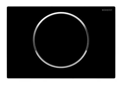 Кнопка смыва Geberit Sigma 10 черный / хром 115.758.KM.5