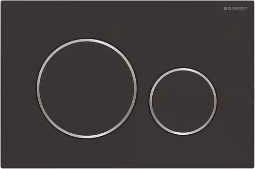 Кнопка смыва Geberit Sigma 20 115.882.14.1 черный матовый / хром глянцевый