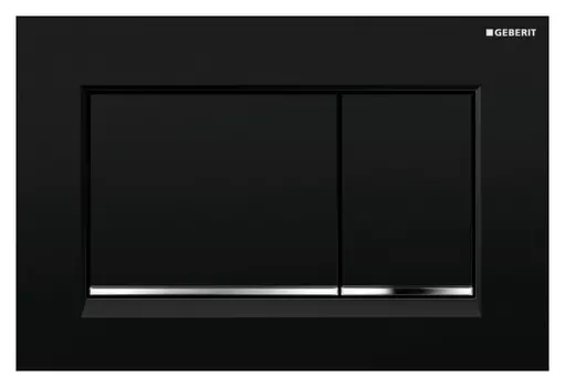 Кнопка смыва Geberit Sigma 30 115.883.KM.1 черная / хром