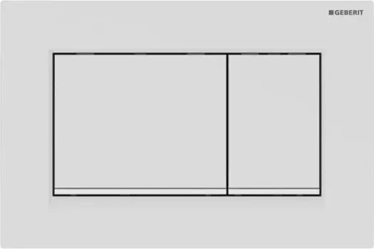 Кнопка смыва Geberit Sigma 30 белая, матовый лак 115.883.01.1