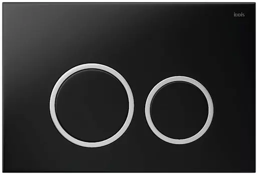 Кнопка смыва Iddis Unifix UNI03BCi77 003, черная/хром