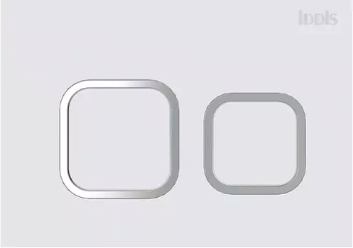 Кнопка смыва Iddis Unifix UNI40MWI77 белая матовая