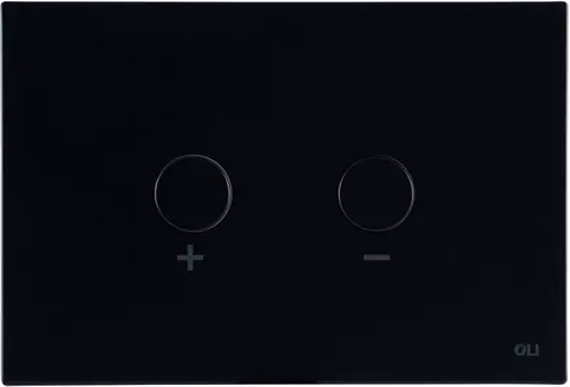 Кнопка смыва OLI Blink 878489 черная, антивандальная