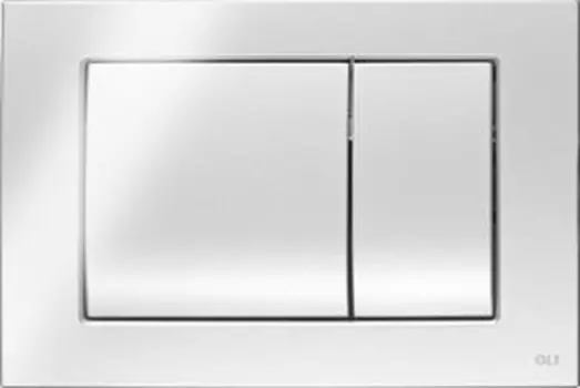 Кнопка смыва OLI Metal dual 656006 хром матовый, антивандальная