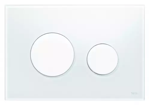 Кнопка смыва Tece Loop белое стекло 9240650