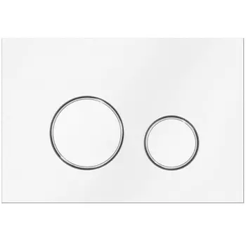 Кнопка смыва Veconi Round VFR005WCH белая, хром