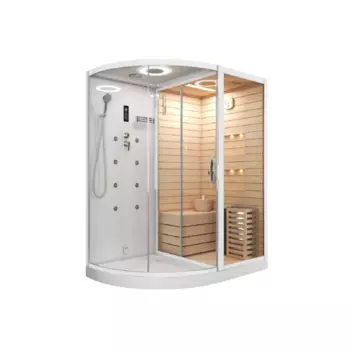 Комбинированная сауна 2в1 Cerutti Spa LUGANO-R White 1800x1100x2230 CT8346 /8346