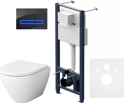 Комплект Am.Pm Spirit V2.0 IS450A38.701700 с сиденьем микролифт, сенсорная кнопка