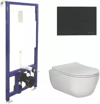 Комплект Berges Wasserhaus Novum 047215 кнопка черная /047215