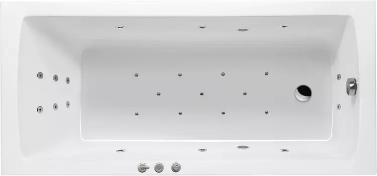 Комплект гидромассаж + аэромассаж Excellent Aquaria Ultra хром