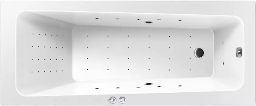 Комплект гидромассаж + аэромассаж Excellent Ava Nano хром