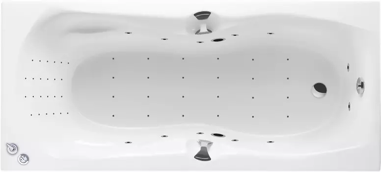 Комплект гидромассаж + аэромассаж Excellent Canyon Nano хром