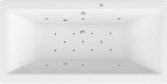 Комплект гидромассаж + аэромассаж Excellent Pryzmat Relax хром