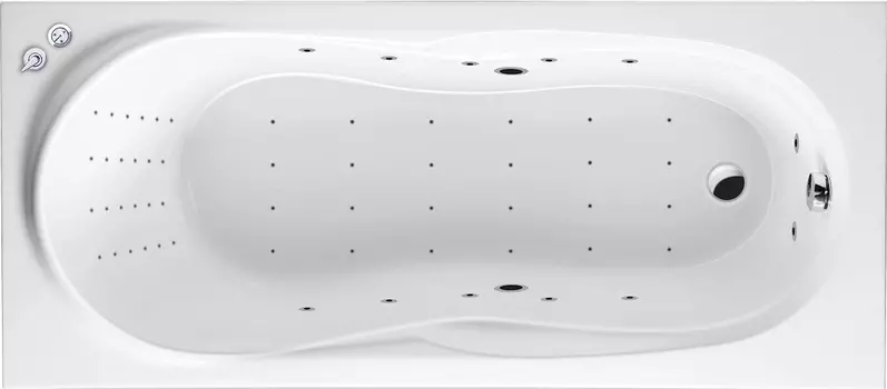 Комплект гидромассаж + аэромассаж Excellent Sekwana Nano хром